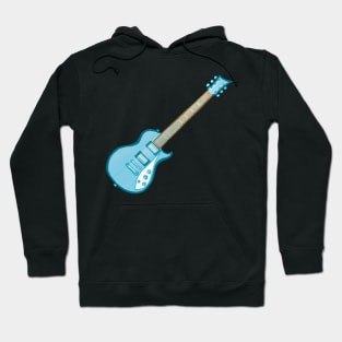 Blue electric guitar Hoodie